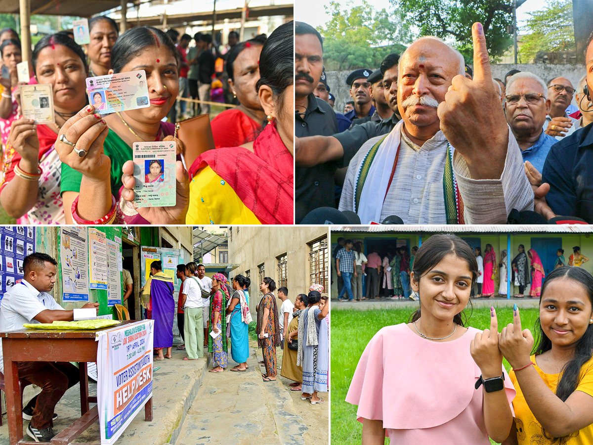 Vote for the first phase of Lok Sabha Elections 2024 Photos - Sakshi