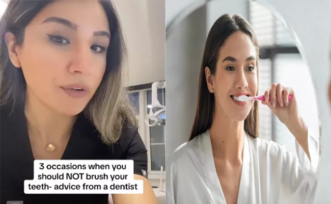 Dentist Said Three Times You Should Never Brush Your Teeth Goes Viral - Sakshi