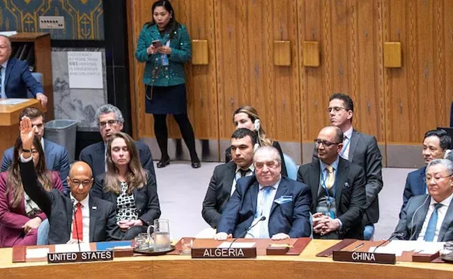 USA used vetoes resolution seeking full UN membership for Palestine - Sakshi