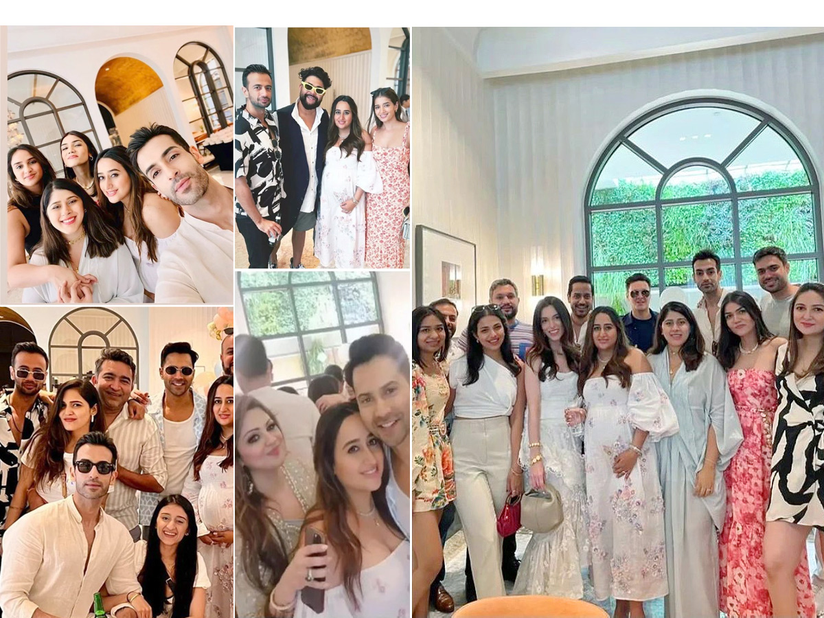 Natasha Dalal Baby Shower With Varun Dhawan Photos - Sakshi1