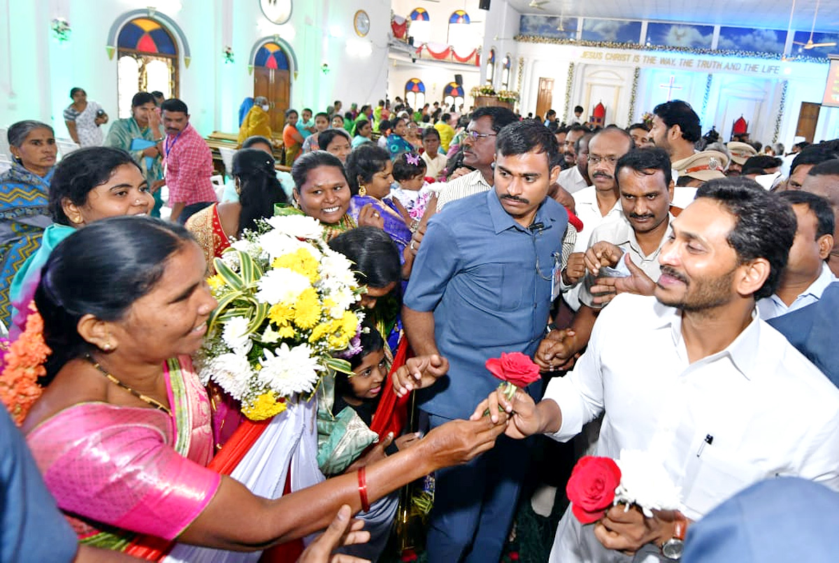 CM YS Jagan Christmas Celebrations at CSI Church - Sakshi