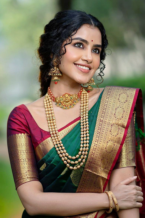 Anupama Parameswaran saree look Photos - Sakshi